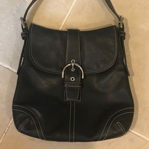 Coach black very soft leather